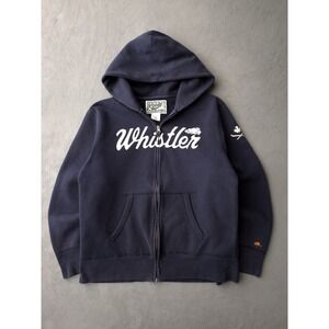Roots Sporting Goods Whistler Navy Blue Full-Zip Hoodie Sweatshirt L Canada